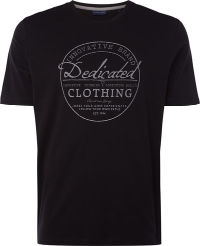 Christian Berg Men T-Shirt mit Label-Print  Black 4