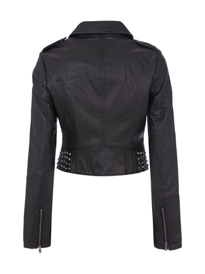 Guess Biker-Jacke in Leder-Optik mit Nietenbesatz Black 3