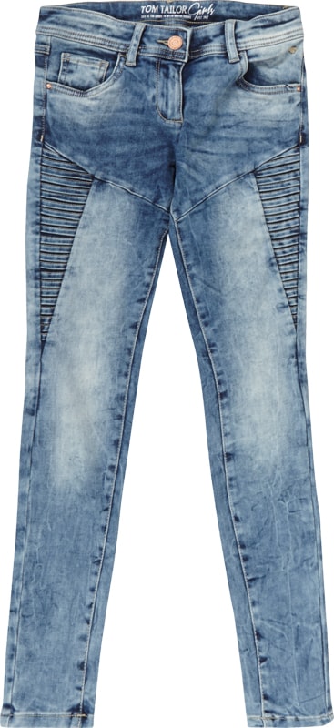 Tom Tailor Comfy Fit Bleached Jeans mit Steppungen Jeansblau 3