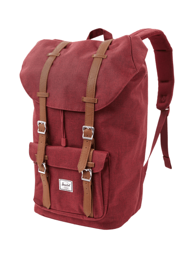 Herschel Little America Rucksack aus wasserabweisendem Material Bordeaux Melange 1