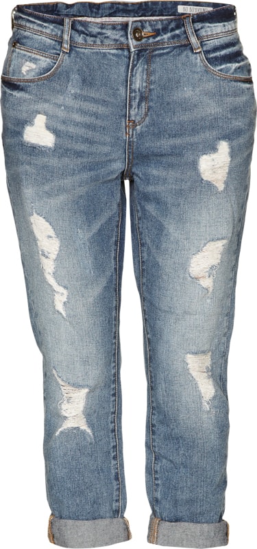 Review Heavy Destroyed Boyfriend Jeans Jeansblau 6