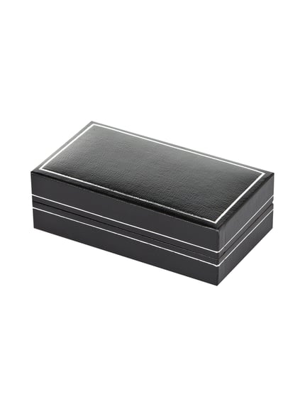 Lindenmann Manschettenknöpfe mit matter Oberfläche Silber 2