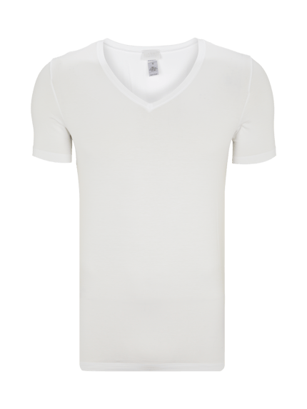 HANRO T-shirt met V-hals Wit - 1