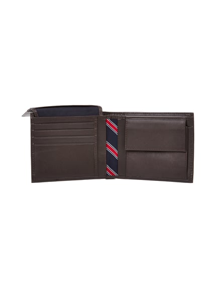 Tommy Hilfiger Geldbörse aus Leder Dunkelbraun 4