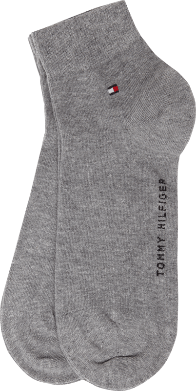 Tommy Hilfiger Sneaker-Socken aus Baumwoll-Mix im 2er-Pack Modell '2ER QUARTER' Mittelgrau 4
