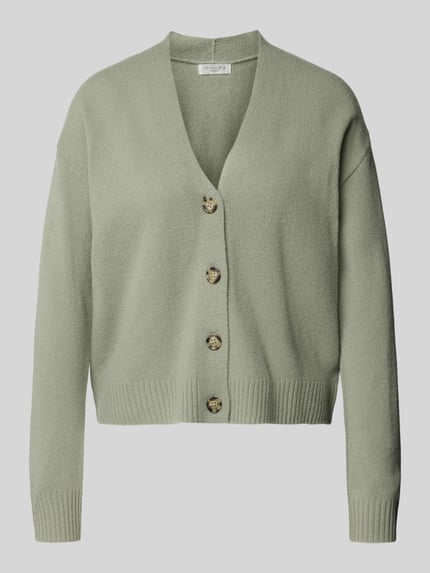 Regular Fit Strickjacke aus reiner Wolle Shop The Look MANNEQUINE