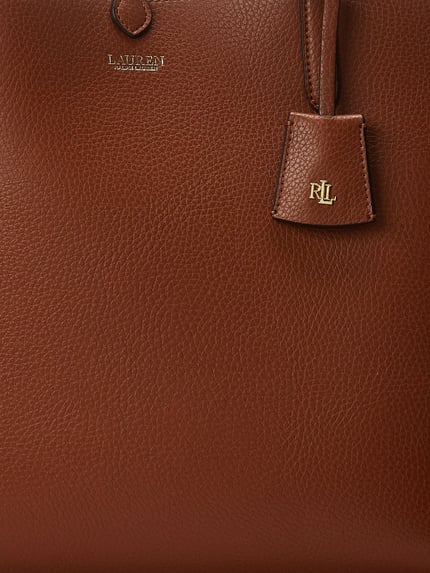 Lauren Ralph Lauren Shopper mit Wendeoption und Minibag Cognac 6