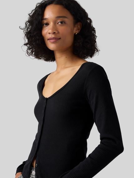 Levi's® Slim fit shirt met lange mouwen van katoenmix Zwart - 3