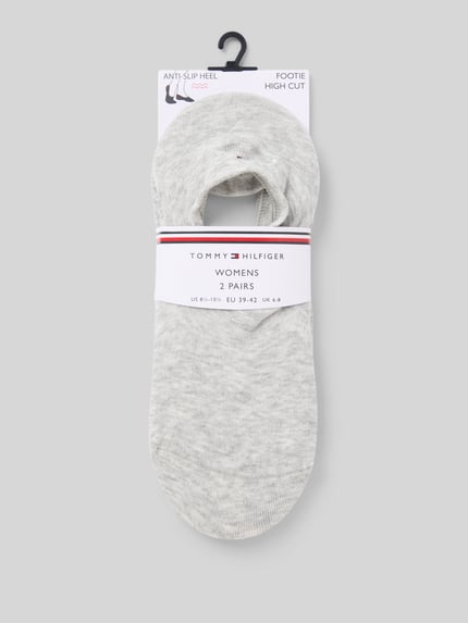 Tommy Hilfiger Füsslinge aus Baumwoll-Mix im 2er-Pack  Mittelgrau 3