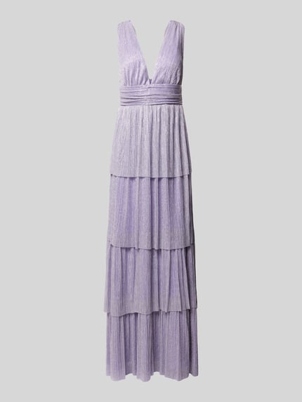 SWING Abendkleid im Stufen-Look Flieder 2