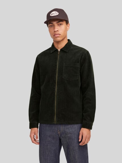 JACK & JONES Bomberjacke mit Cordstruktur Oliv 4