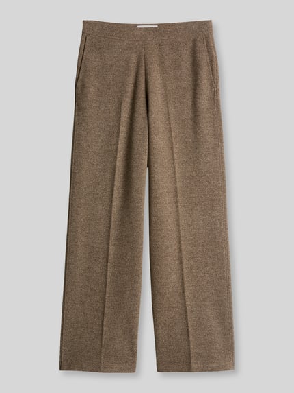 Marc O'Polo  Relaxed Fit Anzughose aus Baumwoll-Mix mit Viskose-Anteil Dunkelbraun 2