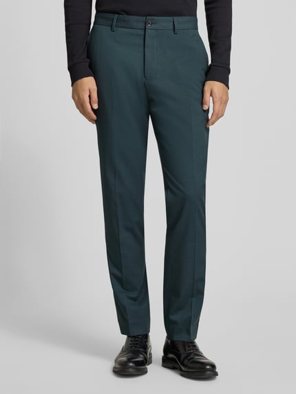 s.Oliver BLACK LABEL Slim Fit Anzughose mit Viskose-Anteil Dunkelgruen 4