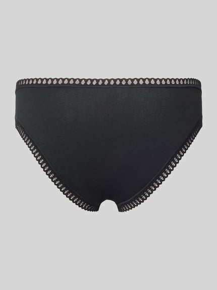 Sloggi Slip met gehaakt kant, model 'GO Crush' in een set van 3 stuks Zwart - 3