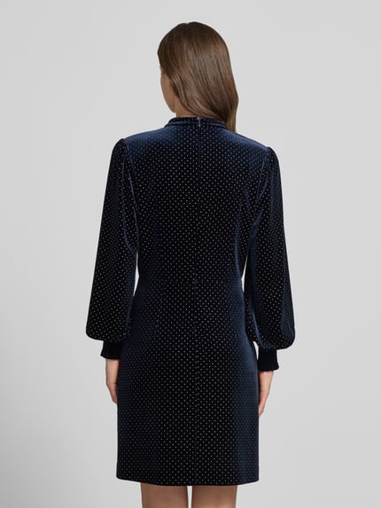Jake*s Casual Abendkleid mit schimmerndem Samt-Effekt Blau 5