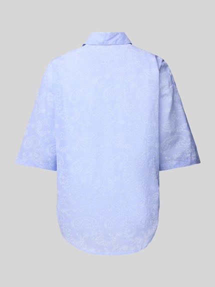 Christian Berg Woman Pyjama-Oberteil mit Kentkragen und Knopfleiste Bleu 3