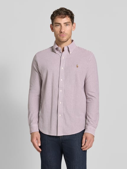 Polo Ralph Lauren Freizeithemd mit Knopfleiste Bordeaux 4