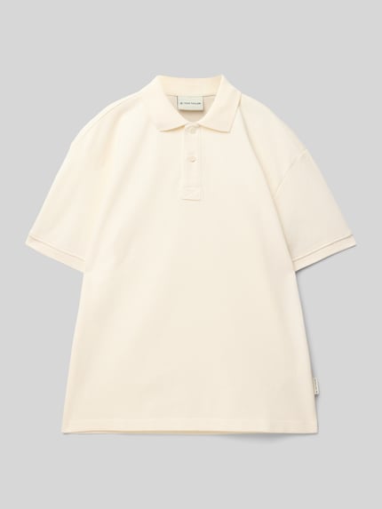 Tom Tailor Regular fit poloshirt van puur katoen Offwhite - 1