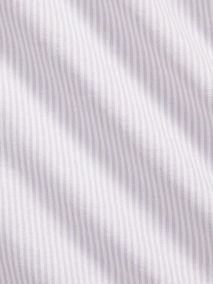 Productfoto, lichtpaars-wit gestreepte structuur, glad textiel Custom Fit vrijetijdsoverhemd van puur katoen van Polo Ralph Lauren, Heren