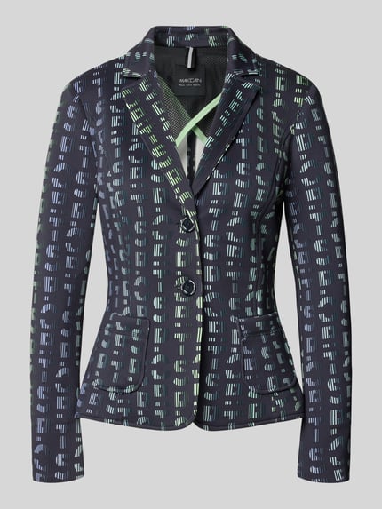 żakiet w kroju slim fit z detalem z logo Shop The Look MANNEQUINE