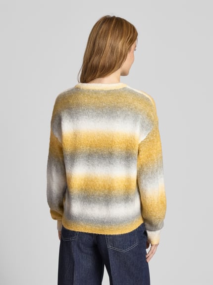 JJXX Strickpullover mit Rundhalsausschnitt Modell 'AMIRA' GELB 5
