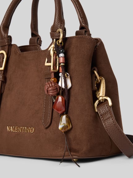 Valentino Bags Henkeltasche mit dekorativem Anhänger Modell 'WINNIE WINTER' Dunkelbraun 2