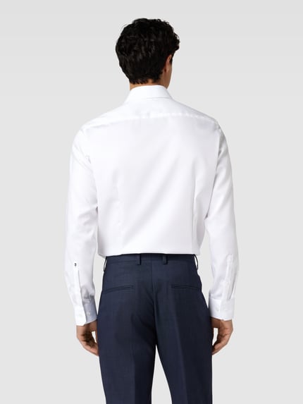 Seidensticker Slim Fit Businesshemd aus reiner Baumwolle Modell 'New Kent' Weiss 5