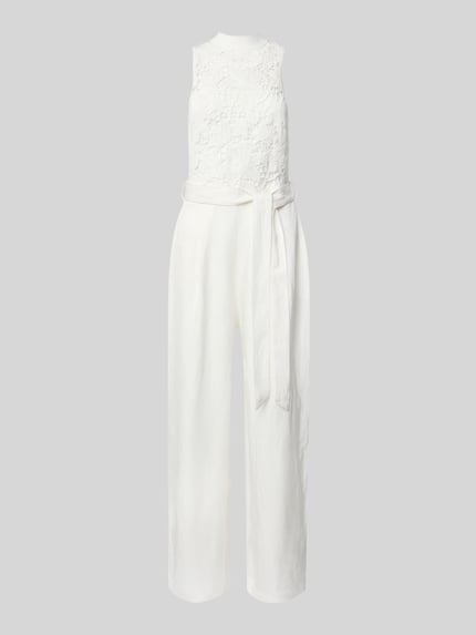 Ted Baker Jumpsuit mit Häkelspitze Modell 'CALANTA' Sand 2