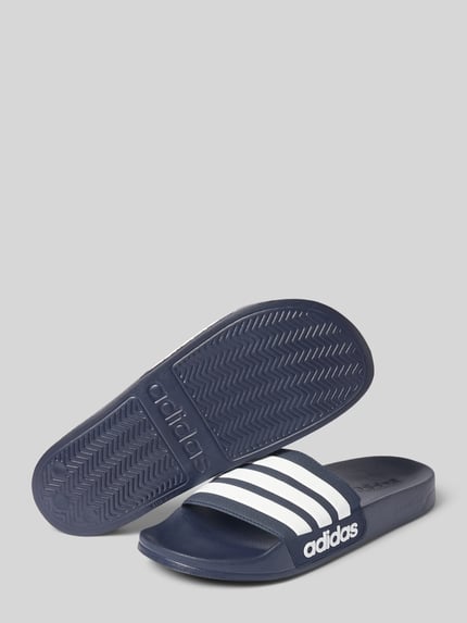 adidas Sportswear Slippers met labeldetail, model 'ADILETTE SHOWER' Marineblauw - 4