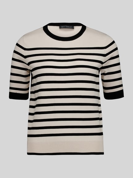Betty Barclay Regular Fit Pullover aus Viskose-Mix mit 1/2-Arm Black 2