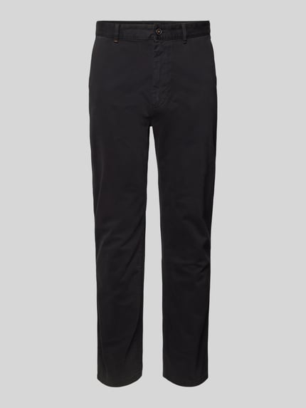 BOSS Orange Slim Fit Chino mit französischen Eingrifftaschen Black 2