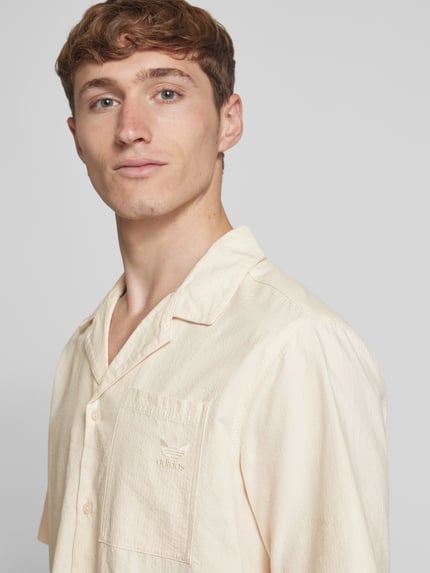 adidas Originals Relaxed Fit Freizeithemd mit 1/2-Arm Offwhite 3
