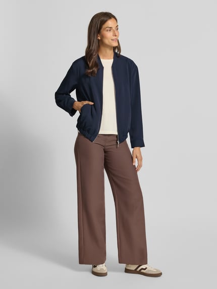 Tom Tailor Relaxed Fit Blouson mit College-Kragen Dunkelblau 1