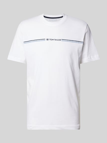 Tom Tailor T-shirt z nadrukiem z logo Biały 2