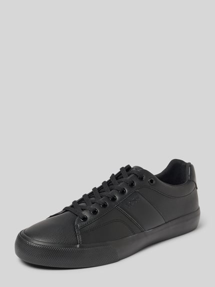 BOSS Low Top Sneaker mit Luftlöchern Modell 'AIDEN_TENN_GRLTP' Black 1