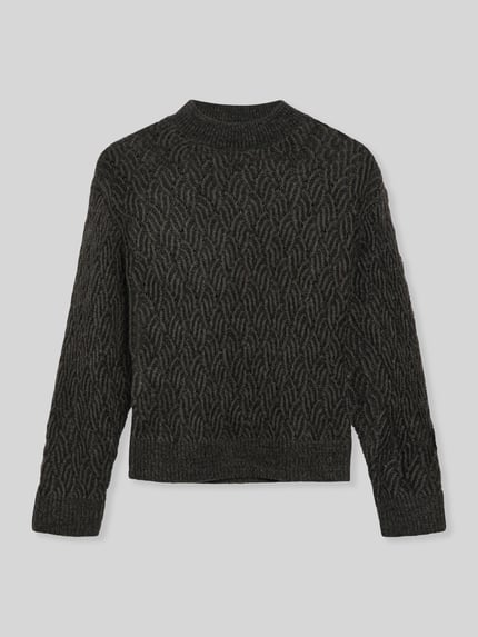 s.Oliver BLACK LABEL Pullover mit Ajour-Strickmuster Black 2