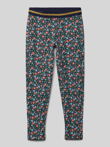 Blue Seven Legginsy o kroju regular fit z elastycznym pasem Granatowy 1