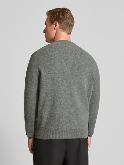 ANNARR Pullover aus Merinowolle Modell 'RAGI' Mittelgrau 5