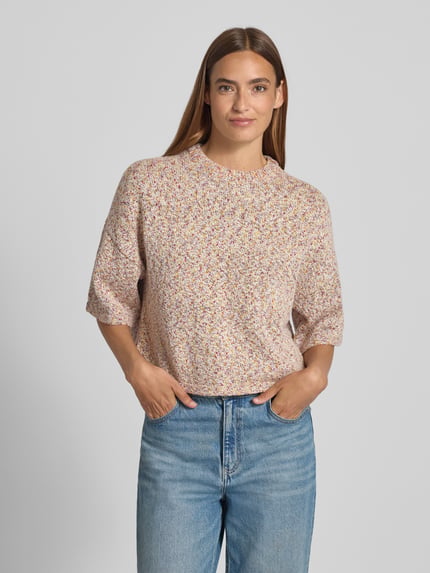Jake*s Studio Woman Strickpullover mit 1/2-Arm Mauve 4