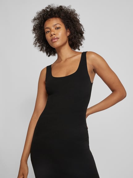 MAGIC Bodyfashion Sukienka mini z efektem termicznym z okrągłym dekoltem Czarny 3
