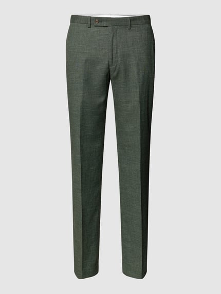Christian Berg Men Regular fit pantalon met achterzakken Donkergroen - 2