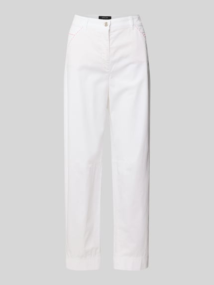 Marc Cain Straight Leg Jeans mit Eingrifftaschen Weiss 2