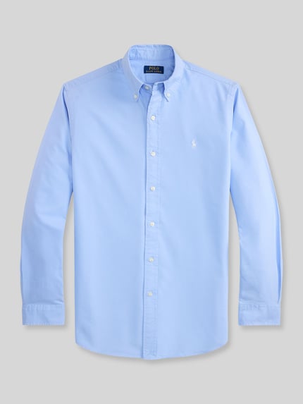 Polo Ralph Lauren Regular Fit Freizeithemd aus reiner Baumwolle Hellblau 2
