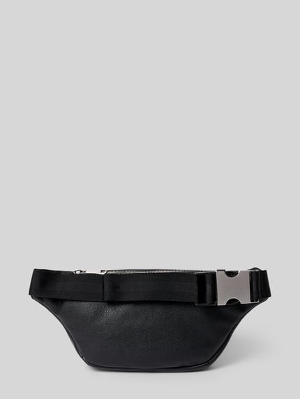 Produktfoto, Bauchtasche mit Label-Applikation Modell 'RAY' von BOSS, Optik: Unifarben, Verschluss: Reißverschluss, Aufteilung: Hauptfach, Innenfach, Reißverschlussfach, Applikation: Label-Applikation