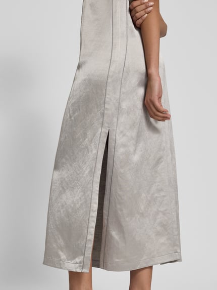 Luisa Cerano Midikleid mit Leinen-Anteil Silber 3