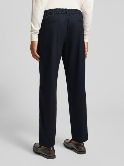 BOSS Orange Regular Fit Stoffhose mit elastischem Bund Marine 5