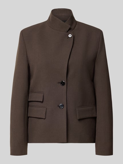 Regular Fit Blazer mit Stehkragen Modell 'LEO' Shop The Look MANNEQUINE