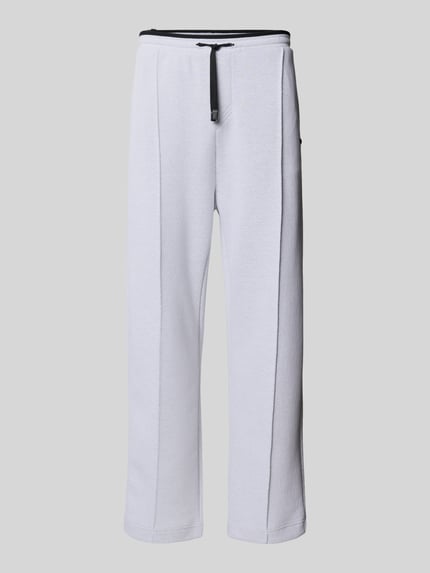 BOSS Green Relaxed Fit Sweathose mit Baumwoll-Anteil  Weiss 2