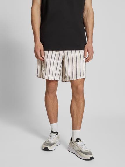 JACK & JONES Regular Fit Shorts mit Strukturmuster Modell 'JAIDEN COBA' Beige 4