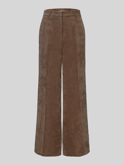 CAMBIO Relaxed Fit Cordhose seitliche Eingrifftaschen Modell 'ALEXIS' Camel 2